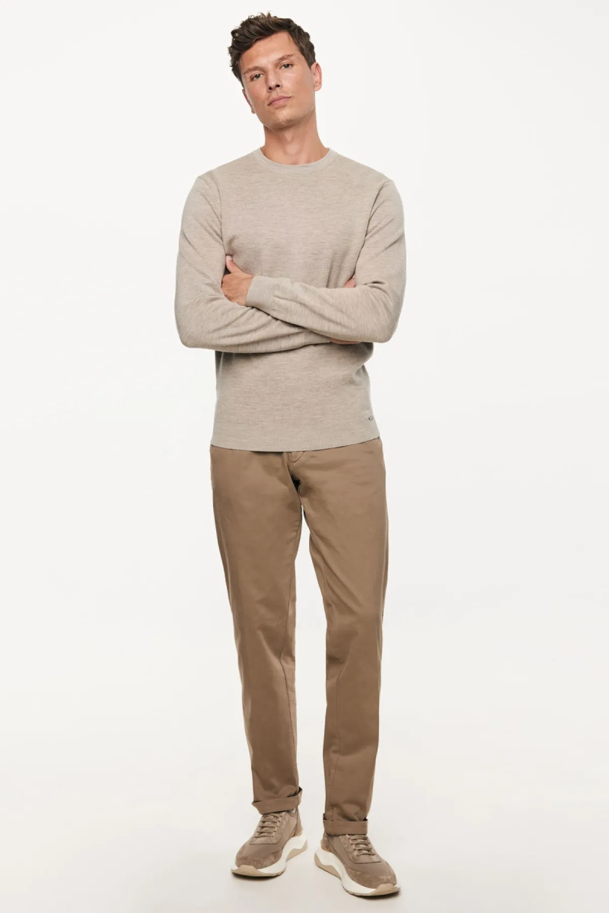 Wool Roundneck | Beige