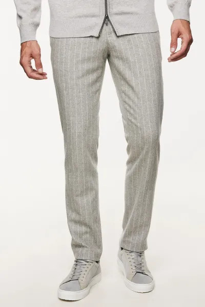 Pantalon Wolmix | Lichtgrijs