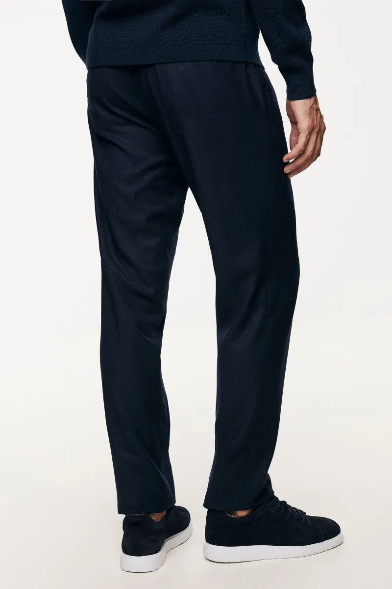 Pleated Trousers | Donkerblauw