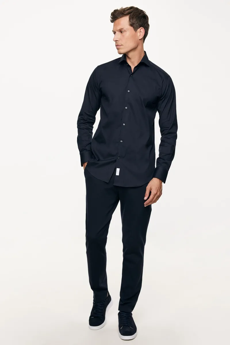 Comfort shirt | Donkerblauw