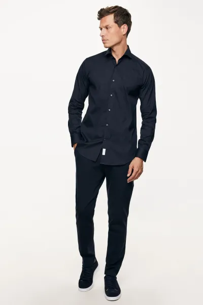 Comfort shirt | Donkerblauw