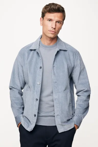 Corduroy Overshirt | Blauw