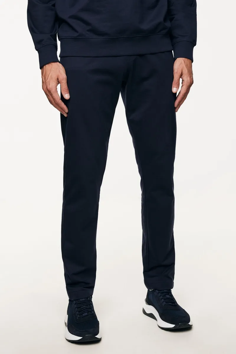 Mercerised Trousers | Donkerblauw