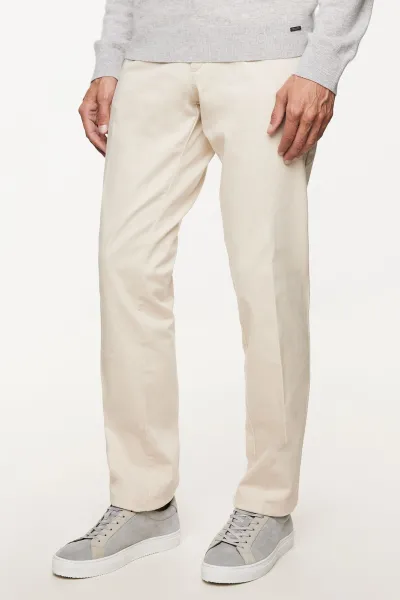 Stretch Trousers | Gebroken Wit