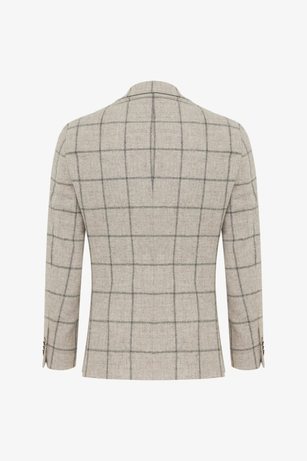Checked Blazer | Beige