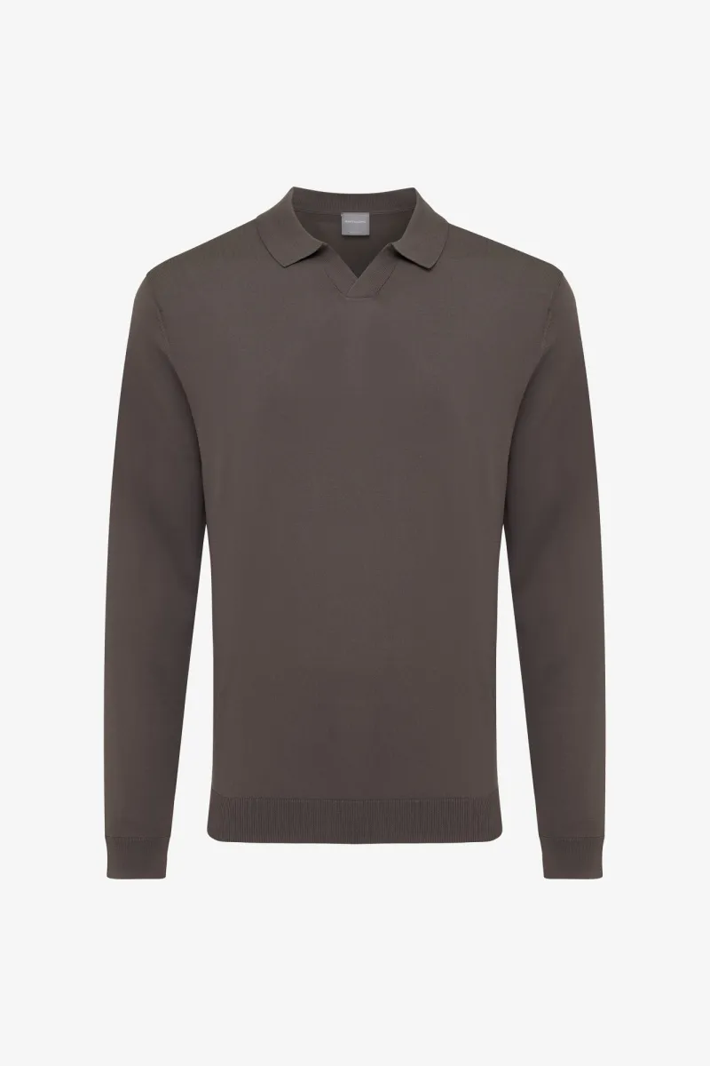 Longsleeve Polo | Bruin