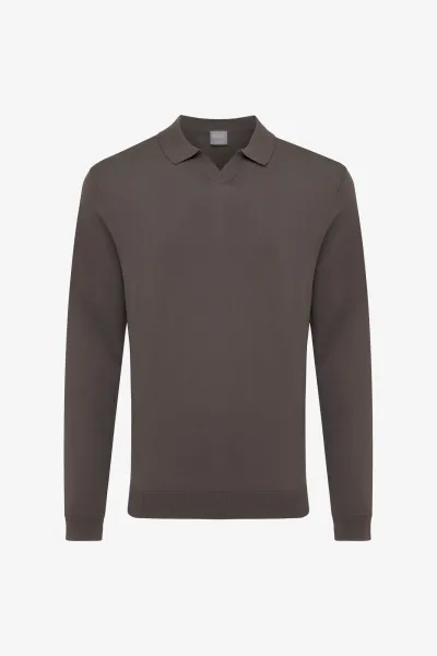 Longsleeve Polo | Bruin