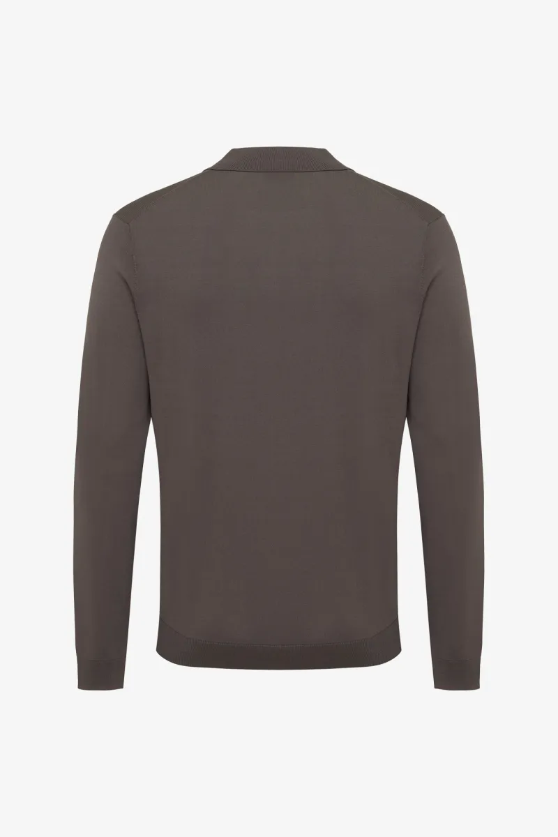 Longsleeve Polo | Bruin