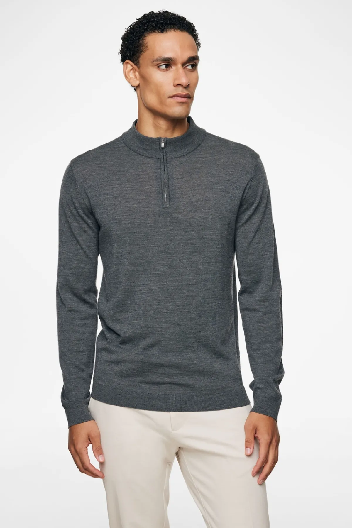 Gold Turtle Zip | Donkergrijs