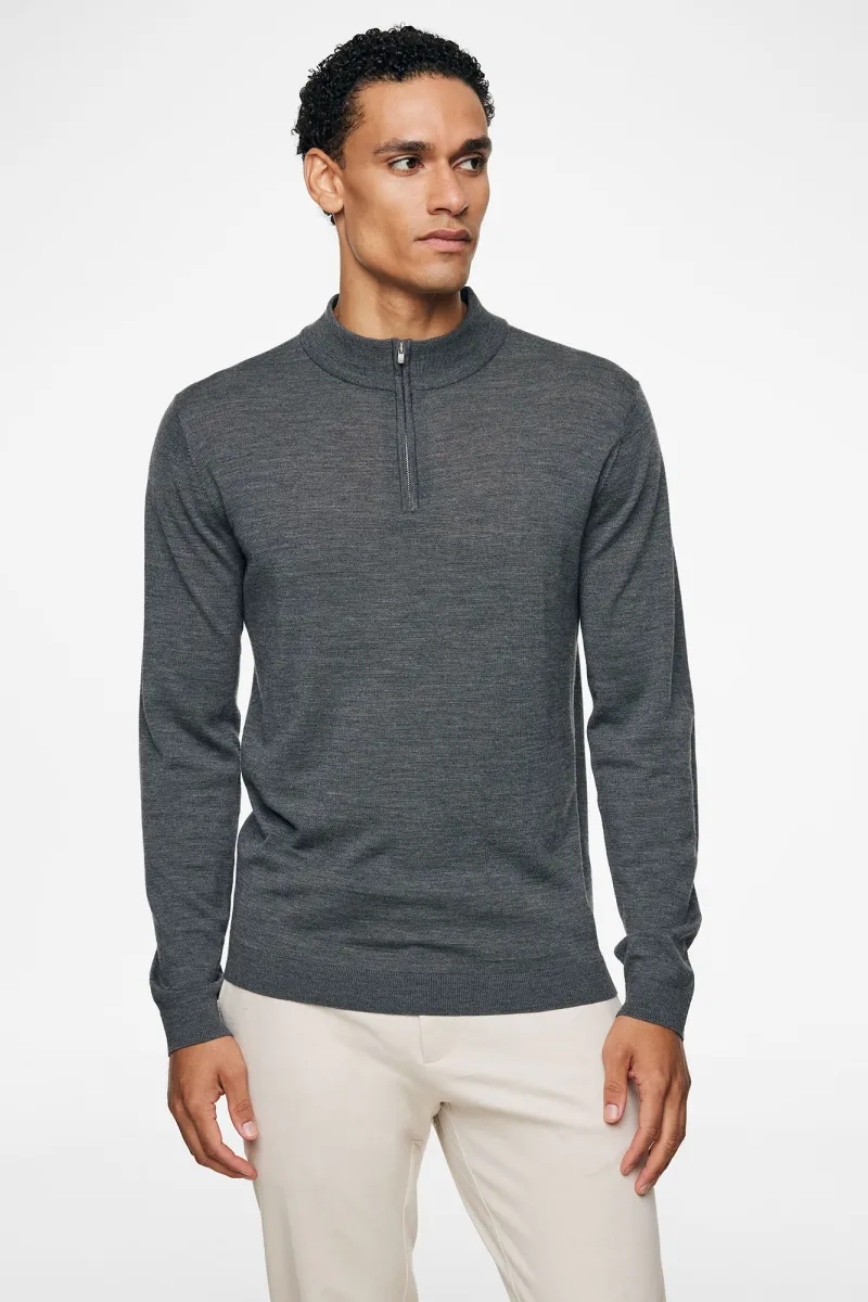 Gold Turtle Zip | Donkergrijs