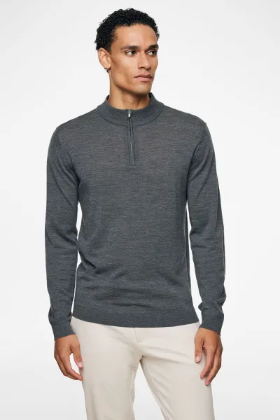 Gold Turtle Zip | Donkergrijs