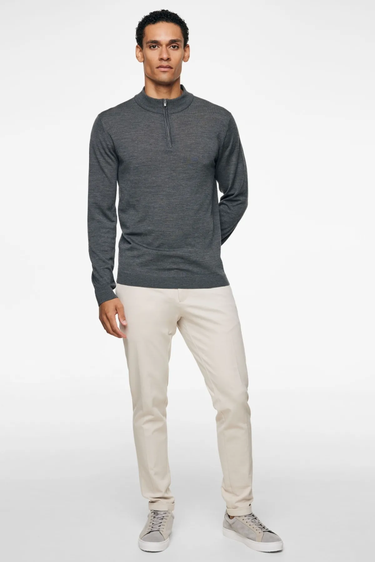 Gold Turtle Zip | Donkergrijs