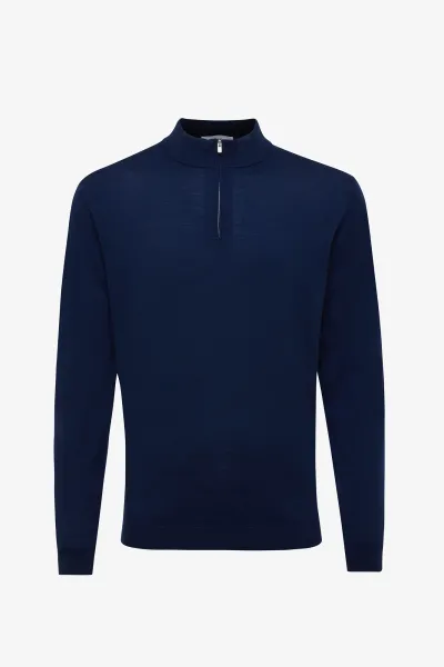 Gold Turtle Zip | Donkerblauw