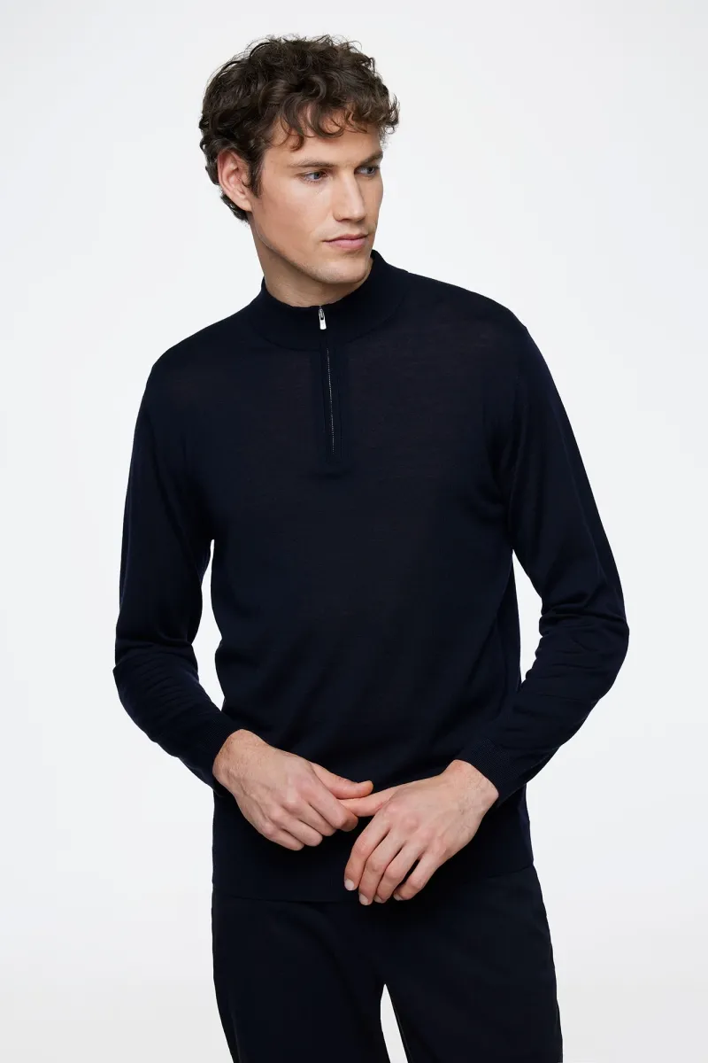 Gold Turtle Zip | Donkerblauw