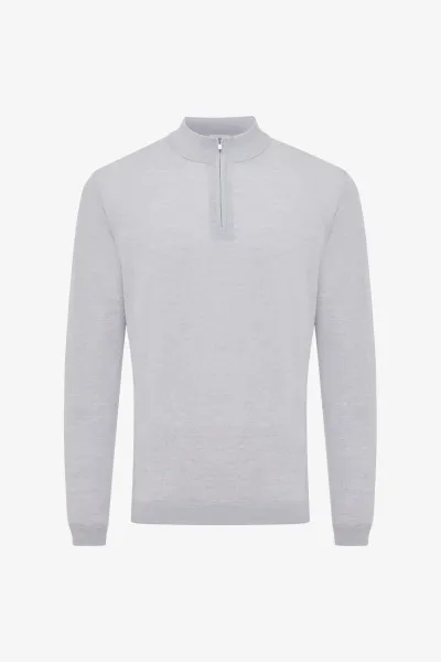 Gold Turtle Zip | Lichtgrijs