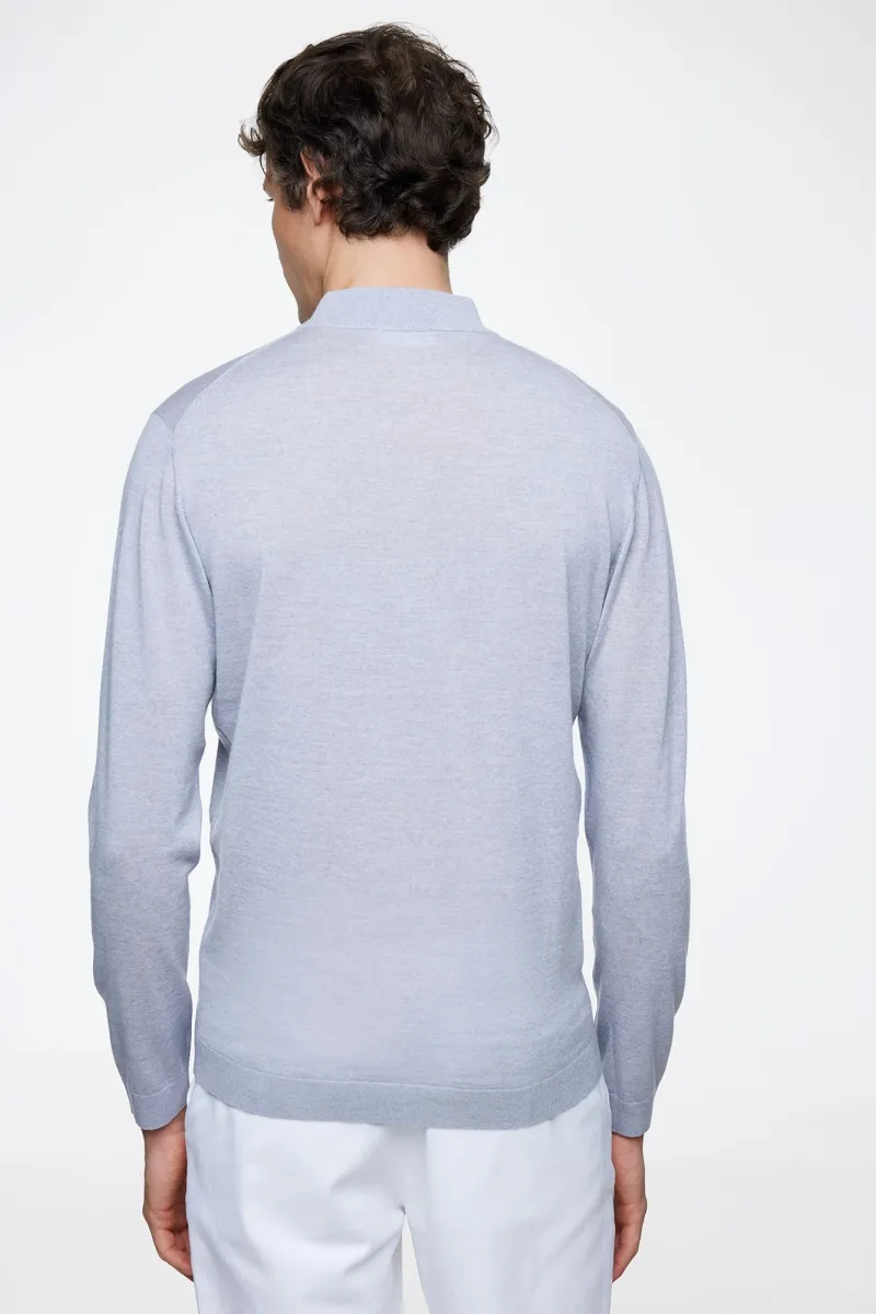 Gold Turtle Zip | Lichtgrijs