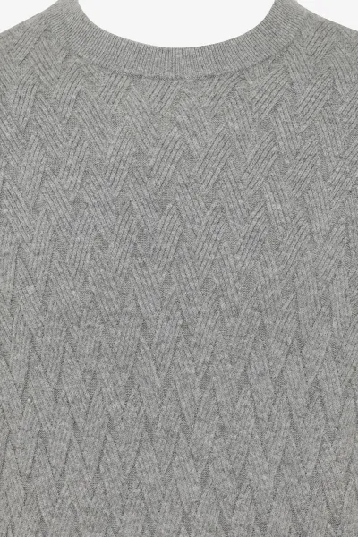 Wool Cashmere Roundneck | Lichtgrijs