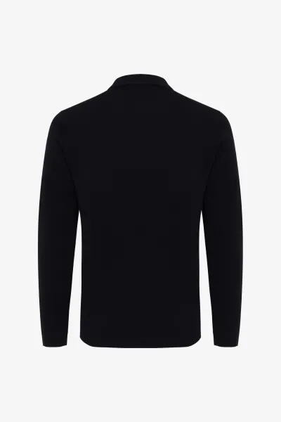 Polo Zip | Donkerblauw