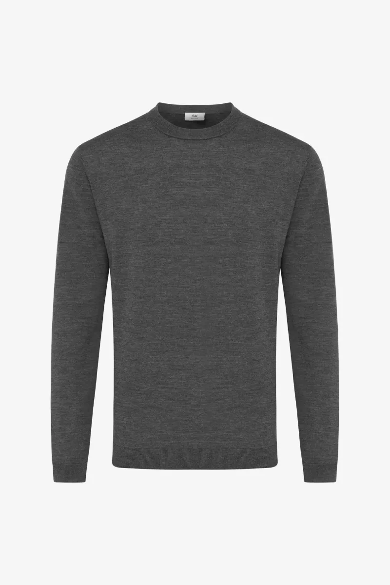 Gold Roundneck | Donkergrijs