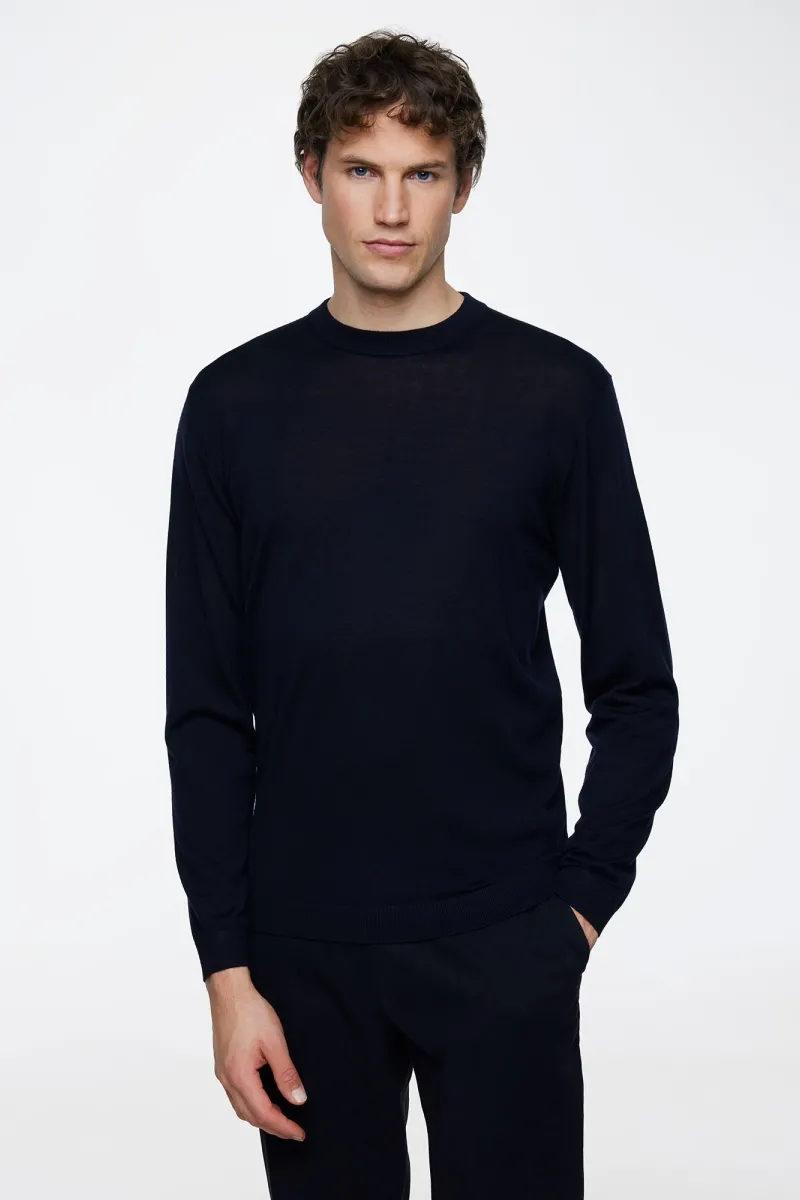 Gold Roundneck | Donkerblauw