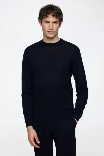Gold Roundneck | Donkerblauw