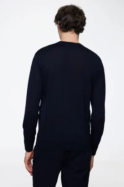 Gold Roundneck | Donkerblauw