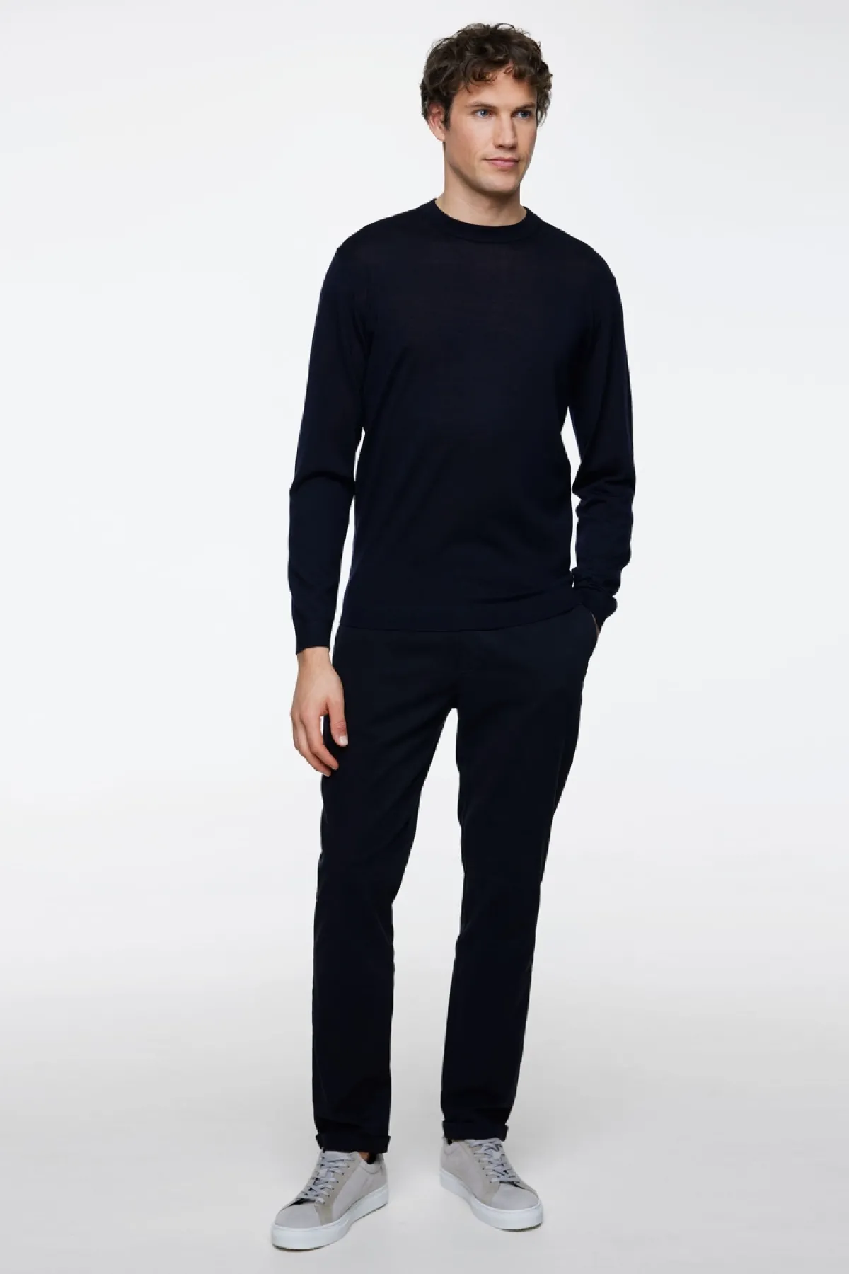 Gold Roundneck | Donkerblauw