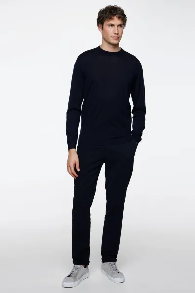 Gold Roundneck | Donkerblauw