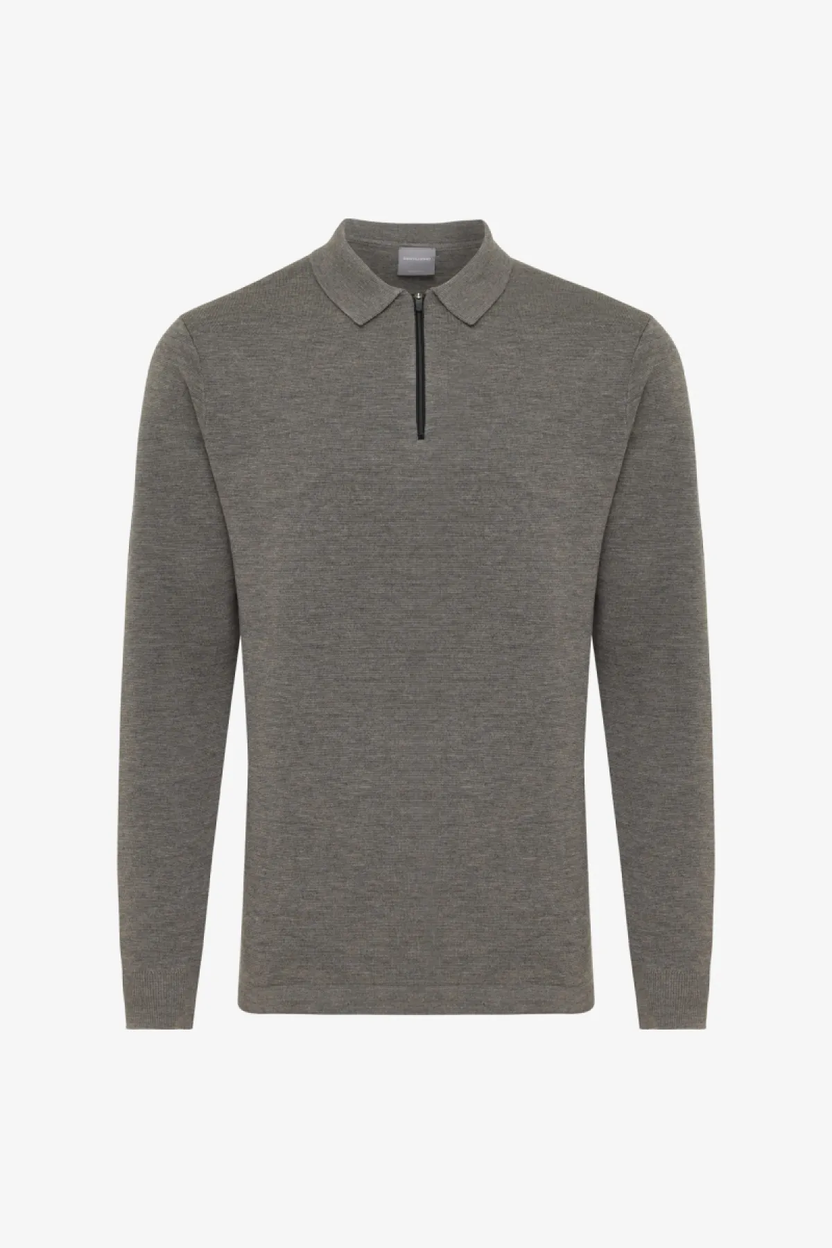 Polo Zip | Donkerbruin