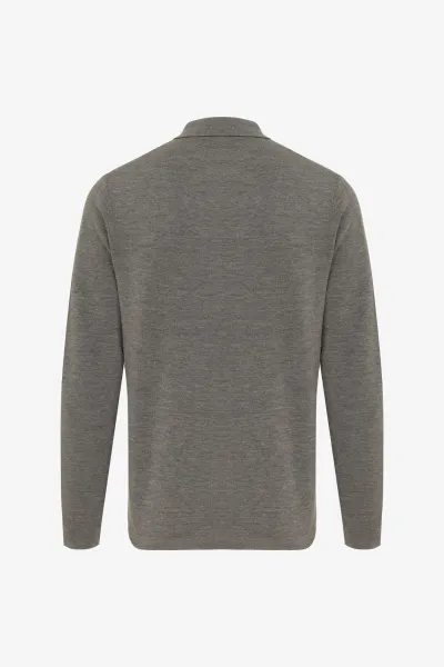 Polo Zip | Donkerbruin