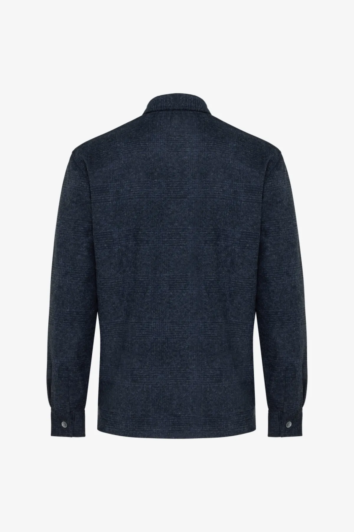 Checked Overshirt | Donkerblauw