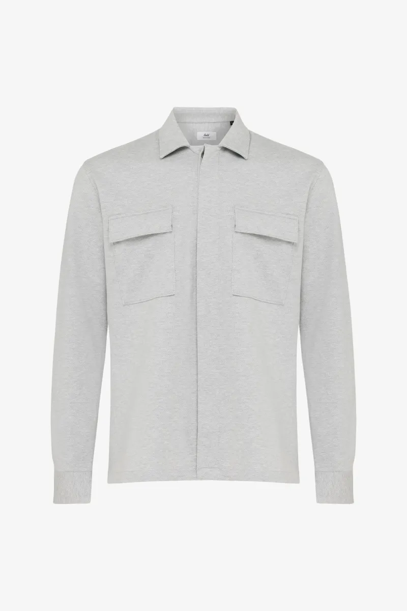 Gold Overshirt | Lichtgrijs