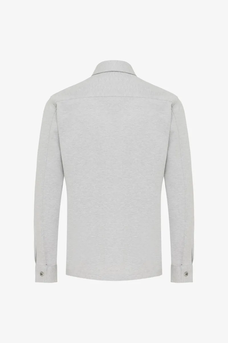 Gold Overshirt | Lichtgrijs