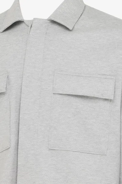 Gold Overshirt | Lichtgrijs