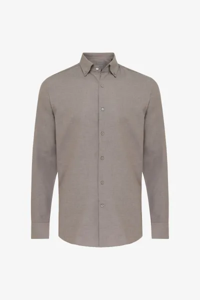 Cotton Shirt | Beige