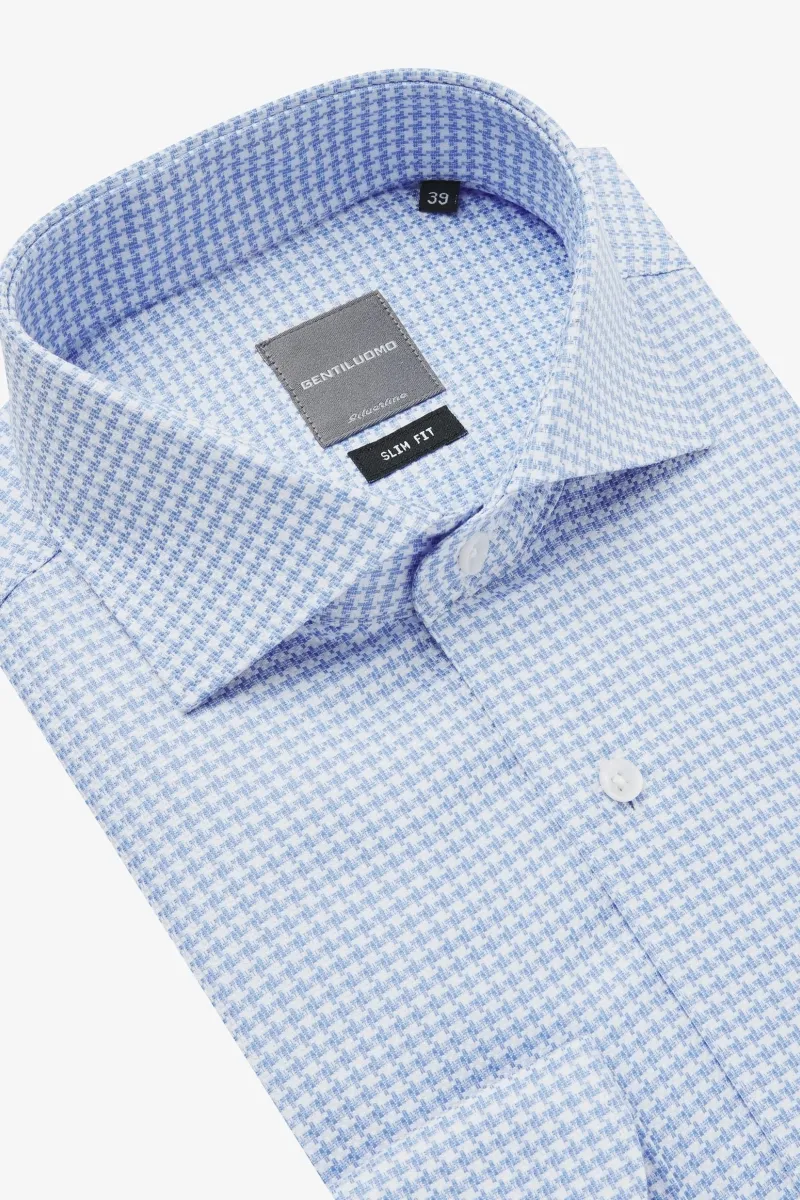 Patterned Shirt | Blauw