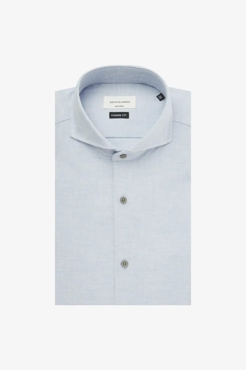 Natural Shirt | Lichtblauw
