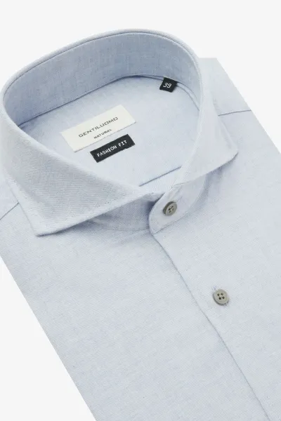 Natural Shirt | Lichtblauw