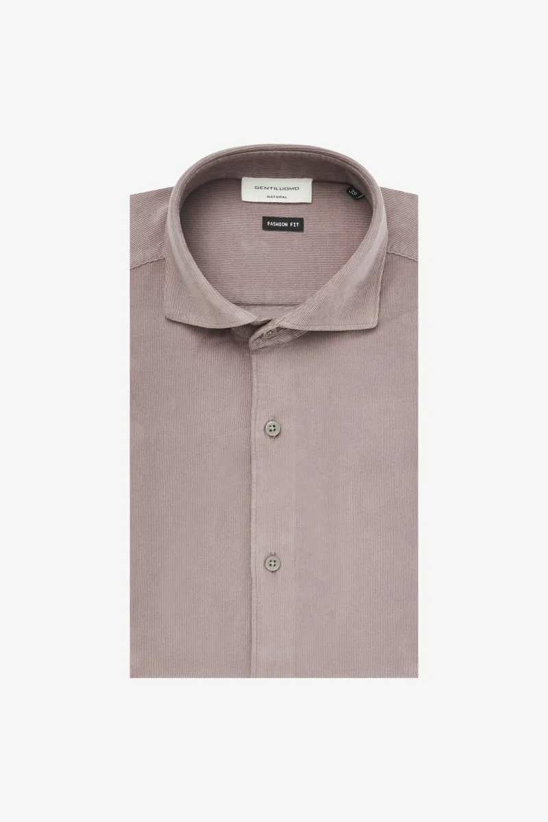 Rib Shirt | Mauve