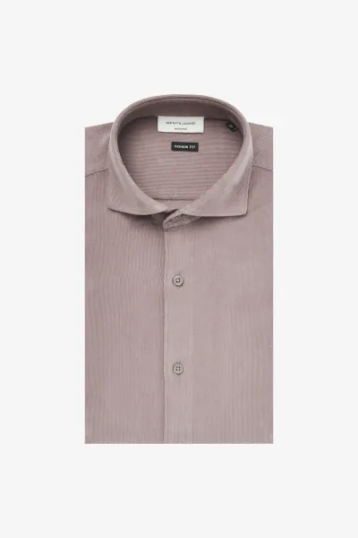 Rib Shirt | Mauve