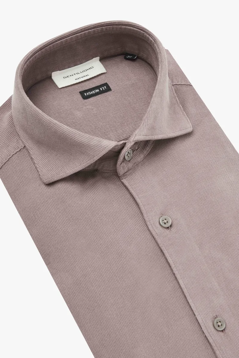 Rib Shirt | Mauve