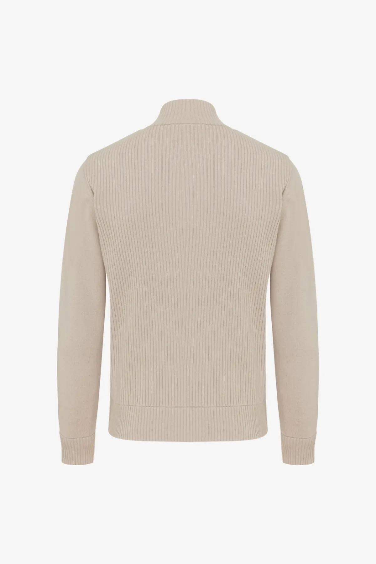 Padded Cardigan | Beige
