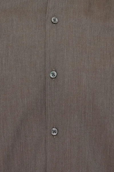 Overhemd fashion-fit | Donkerbruin