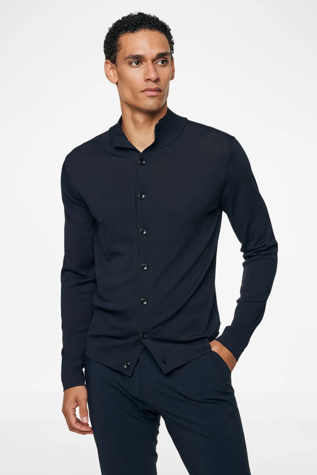 Cool Dry Cardigan | Donkerblauw