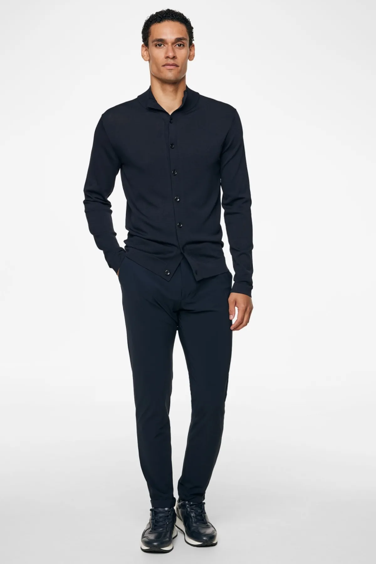 Cool Dry Cardigan | Donkerblauw