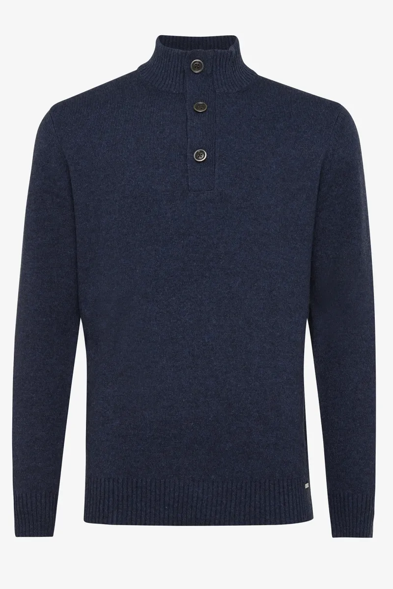 Blauwe turtle button zip