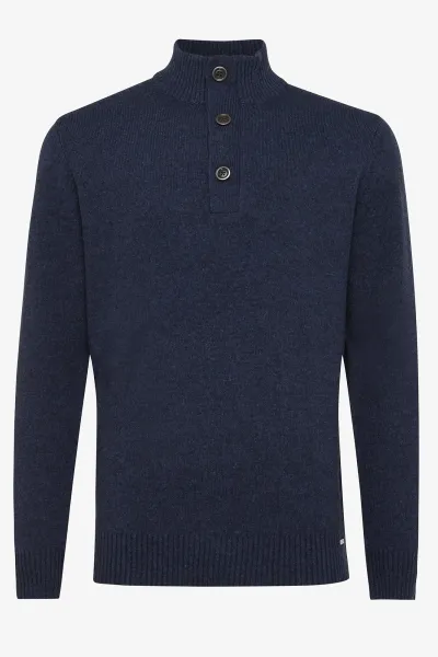 Blauwe turtle button zip