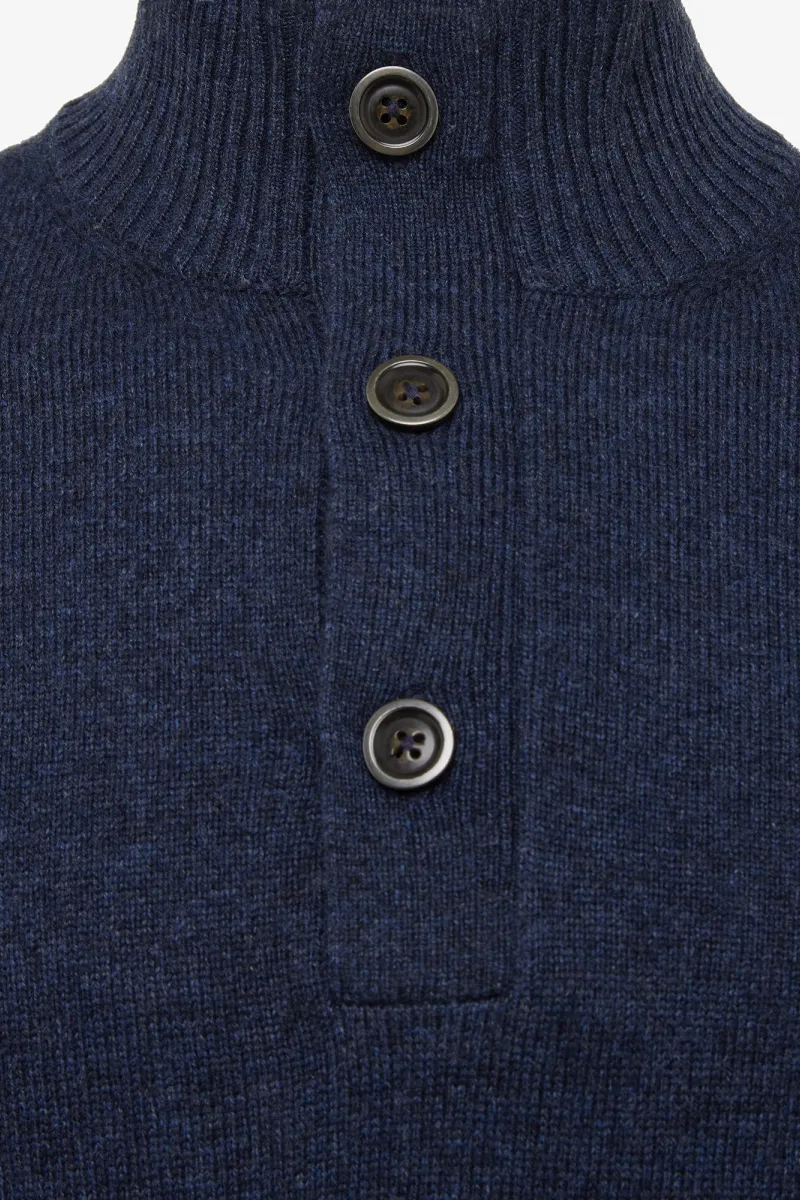 Blauwe turtle button zip
