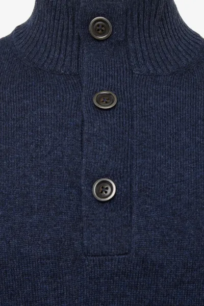 Blauwe turtle button zip