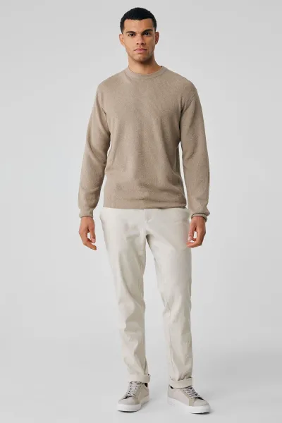 Beige crewneck